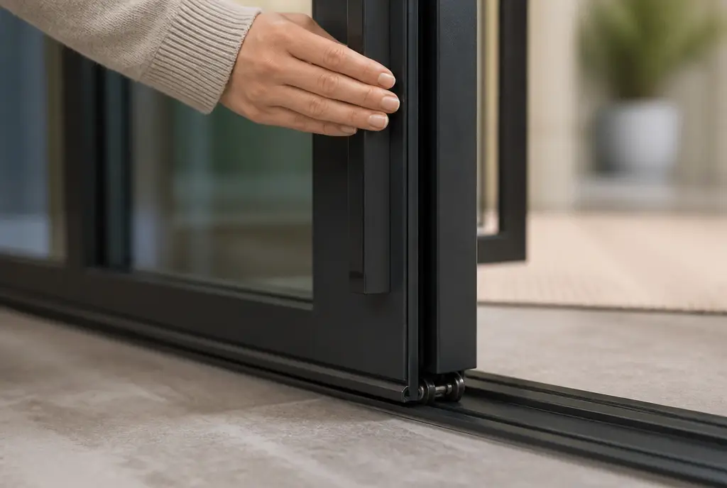 Porte coulissante ou battante