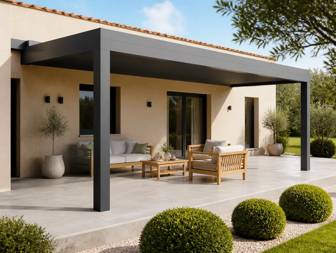 Pergolas à toit rigide, vue 1