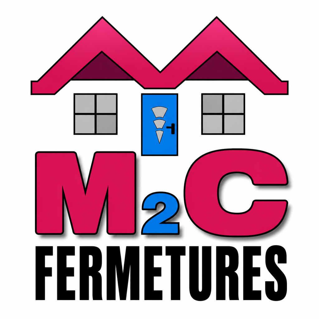 Logo M2C FERMETURES régénéré par IA
