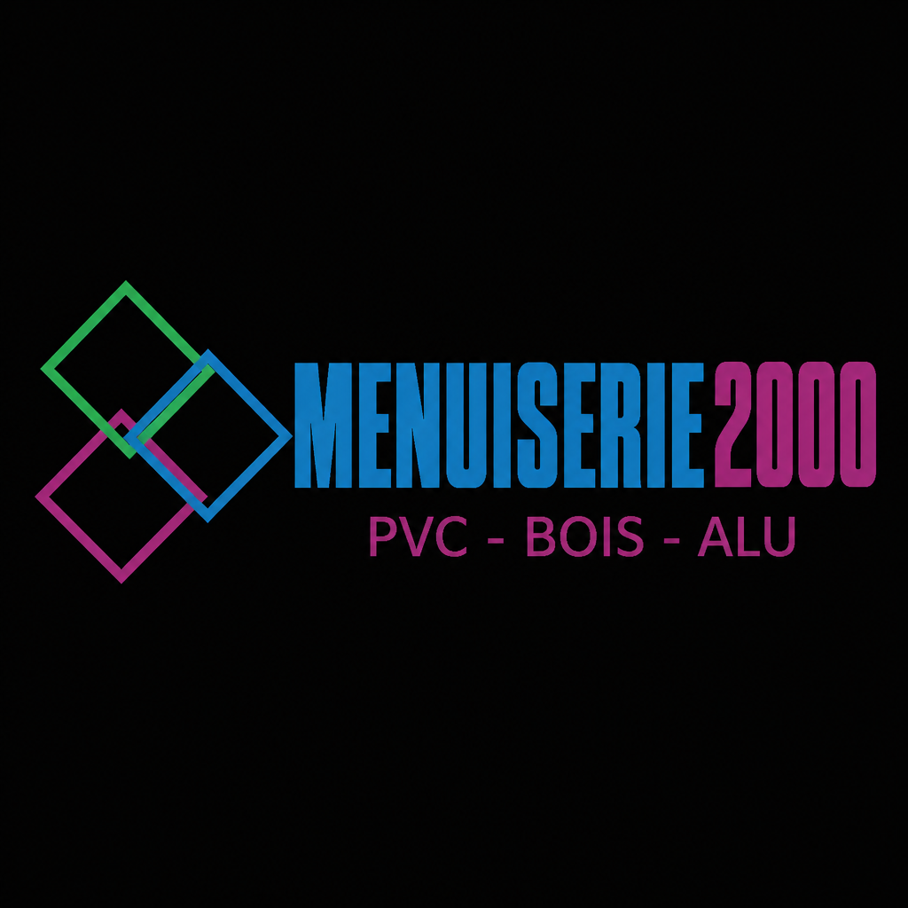 Logo MENUISERIE 2000 régénéré par IA