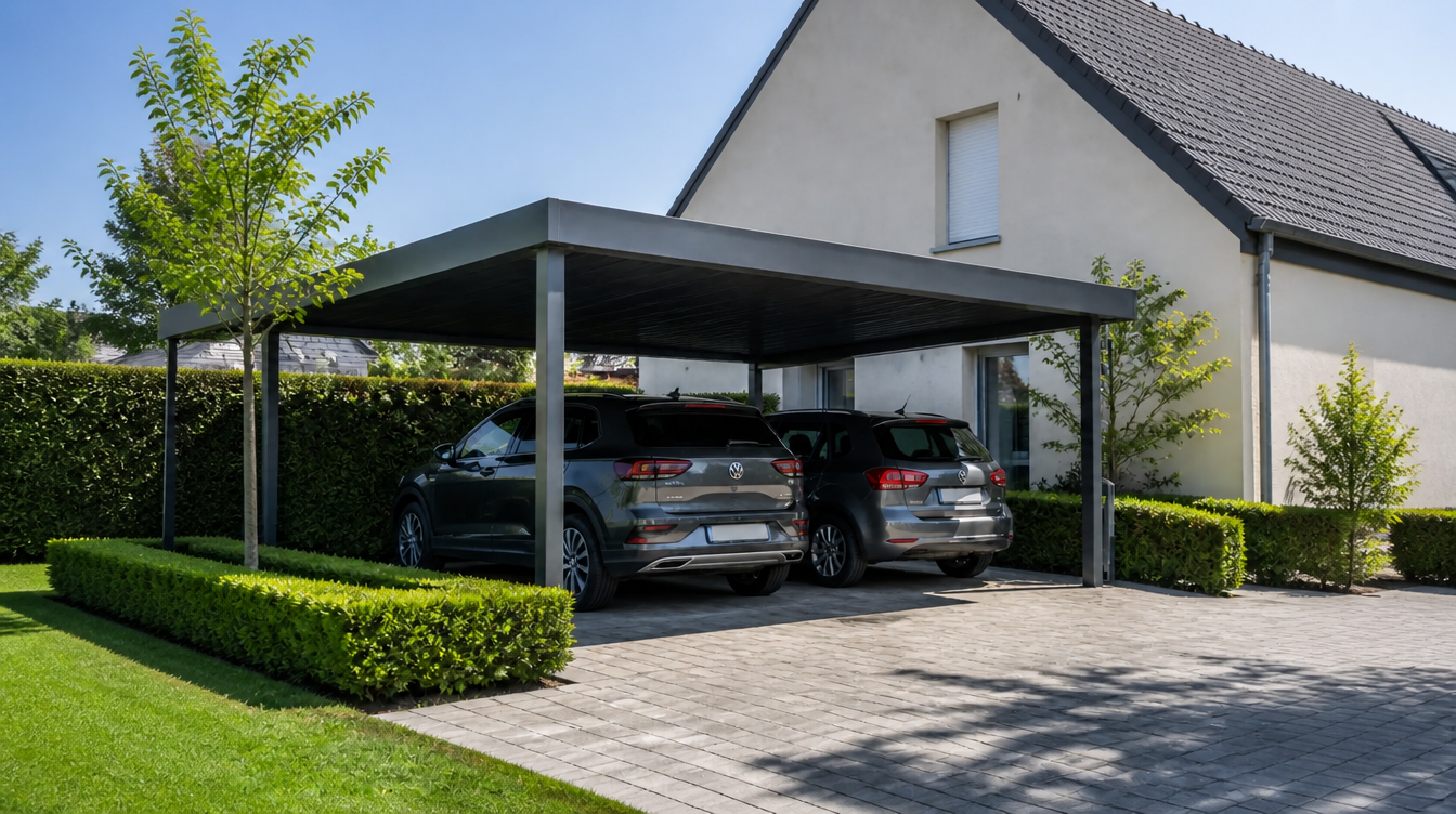 Carport double ou en vis-à-vis