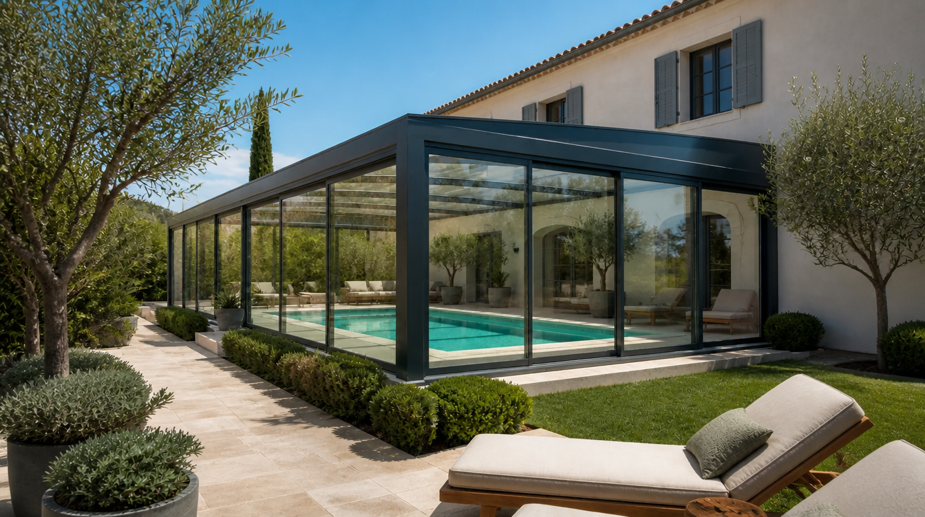 Vérandas couverture piscine