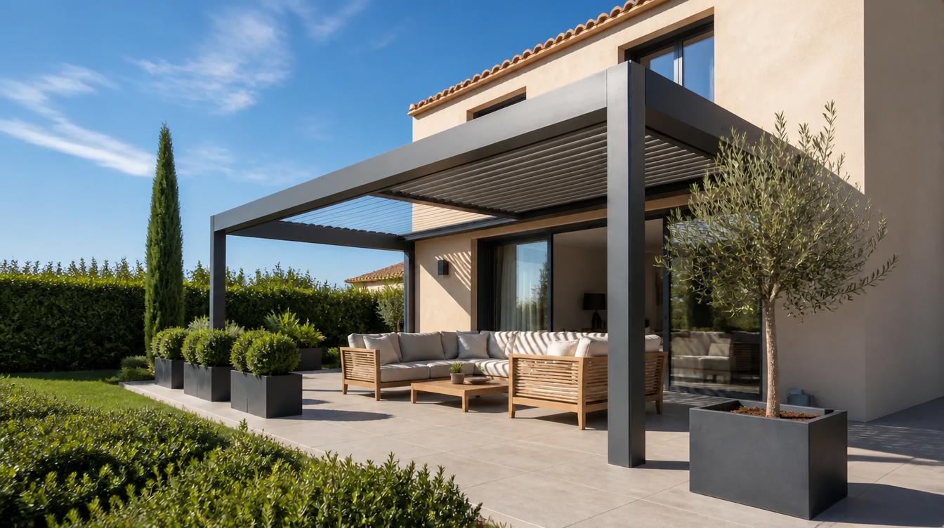 Pergolas à lames rétractables