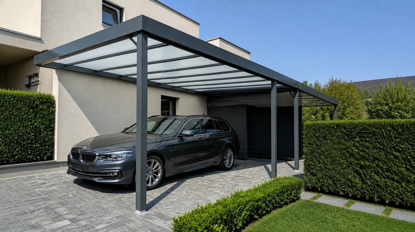 Toiture polycarbonate ou panneaux isolés