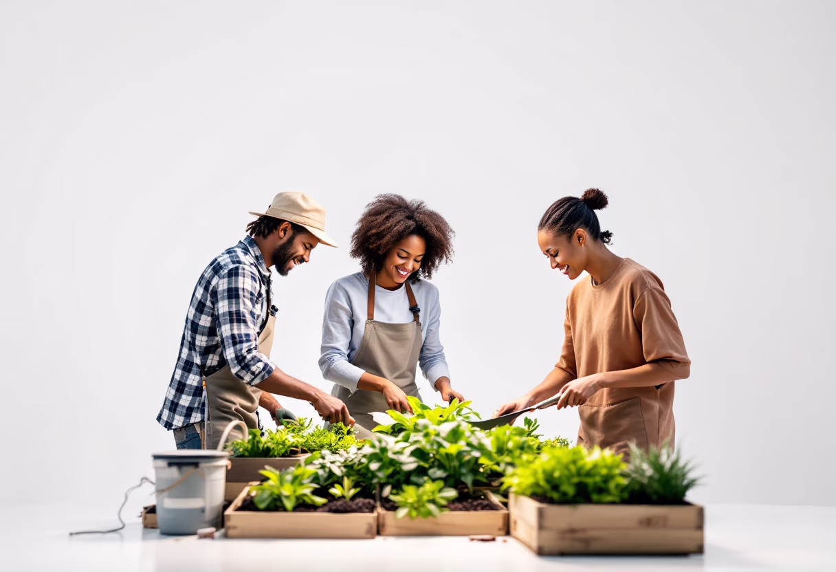 4. image of a community gardening workshop at a grocery store