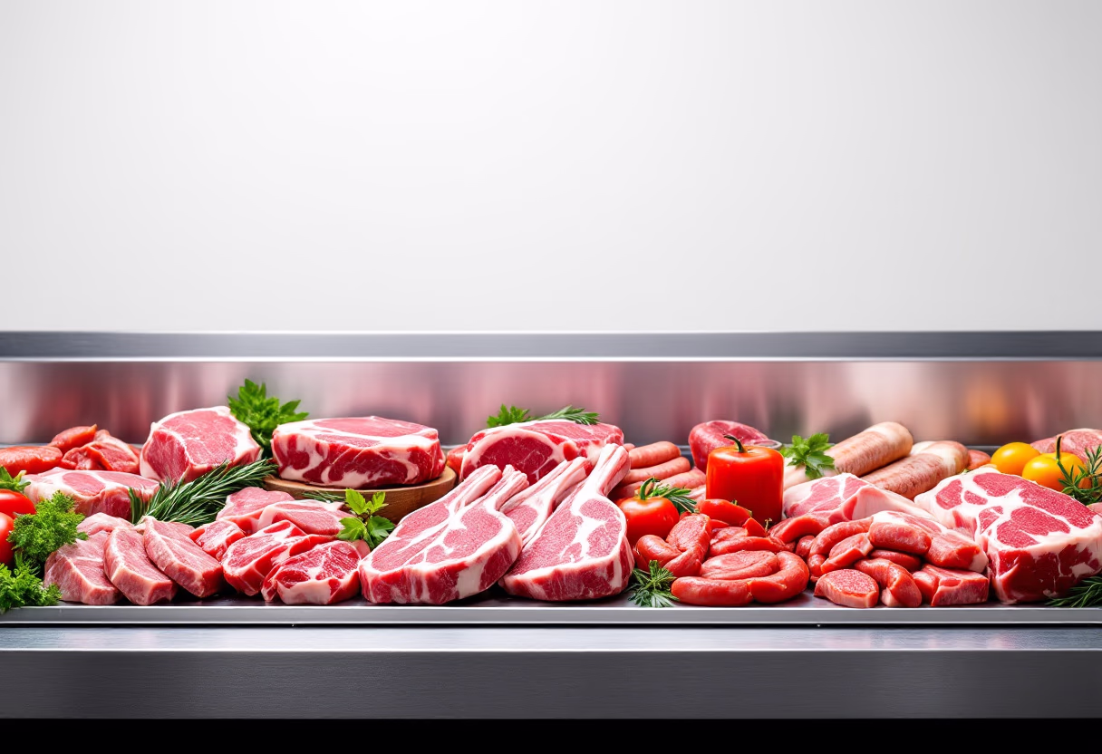 image of fresh meat counter in a grocery store