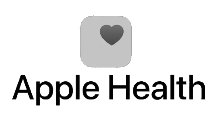 Apple Health logo with a heart icon inside a rounded square above the text.