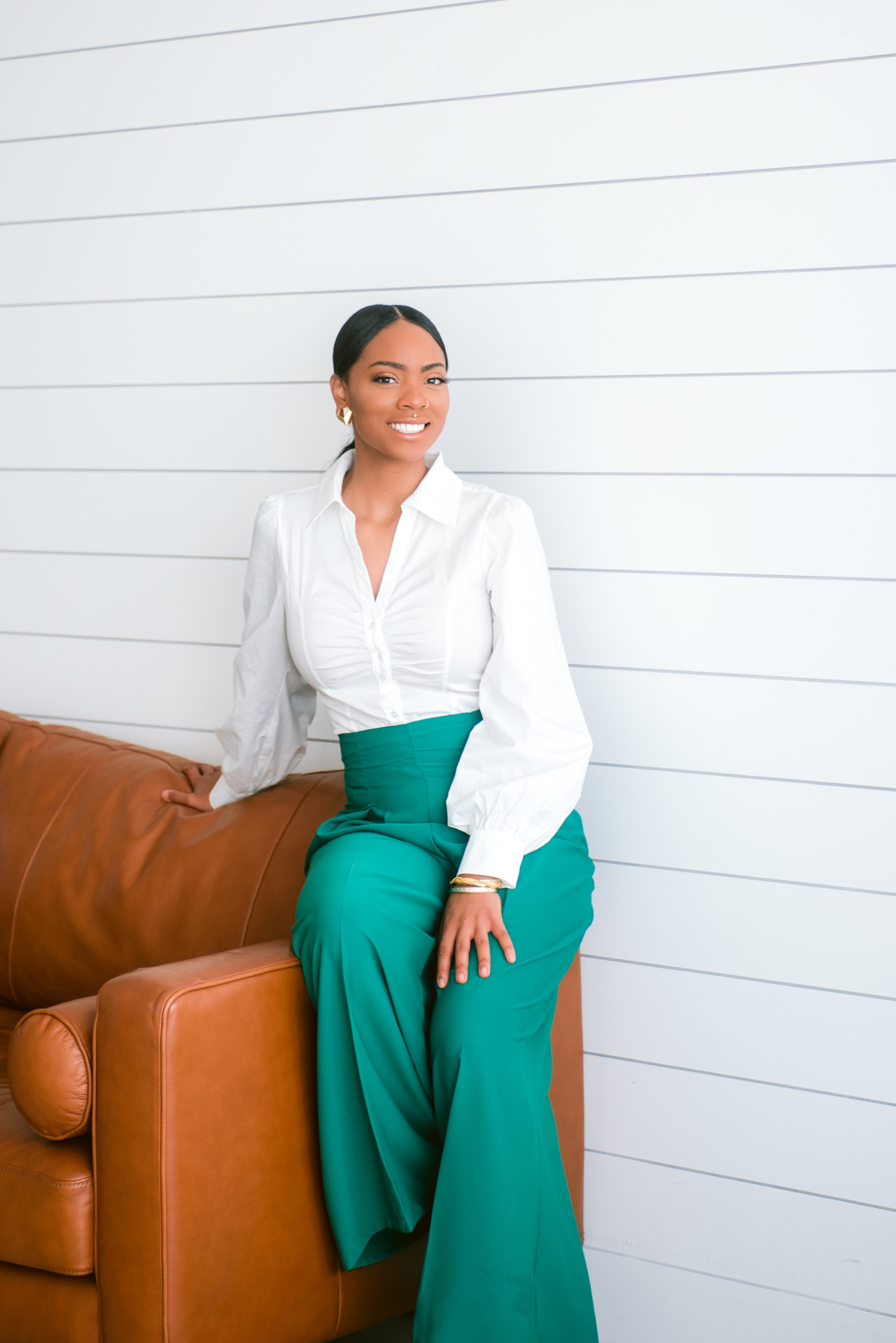 Inayah Safiyah, founder of Chrysallis Lab, portrait from her brand photoshoot, shown in the homepage photo gallery