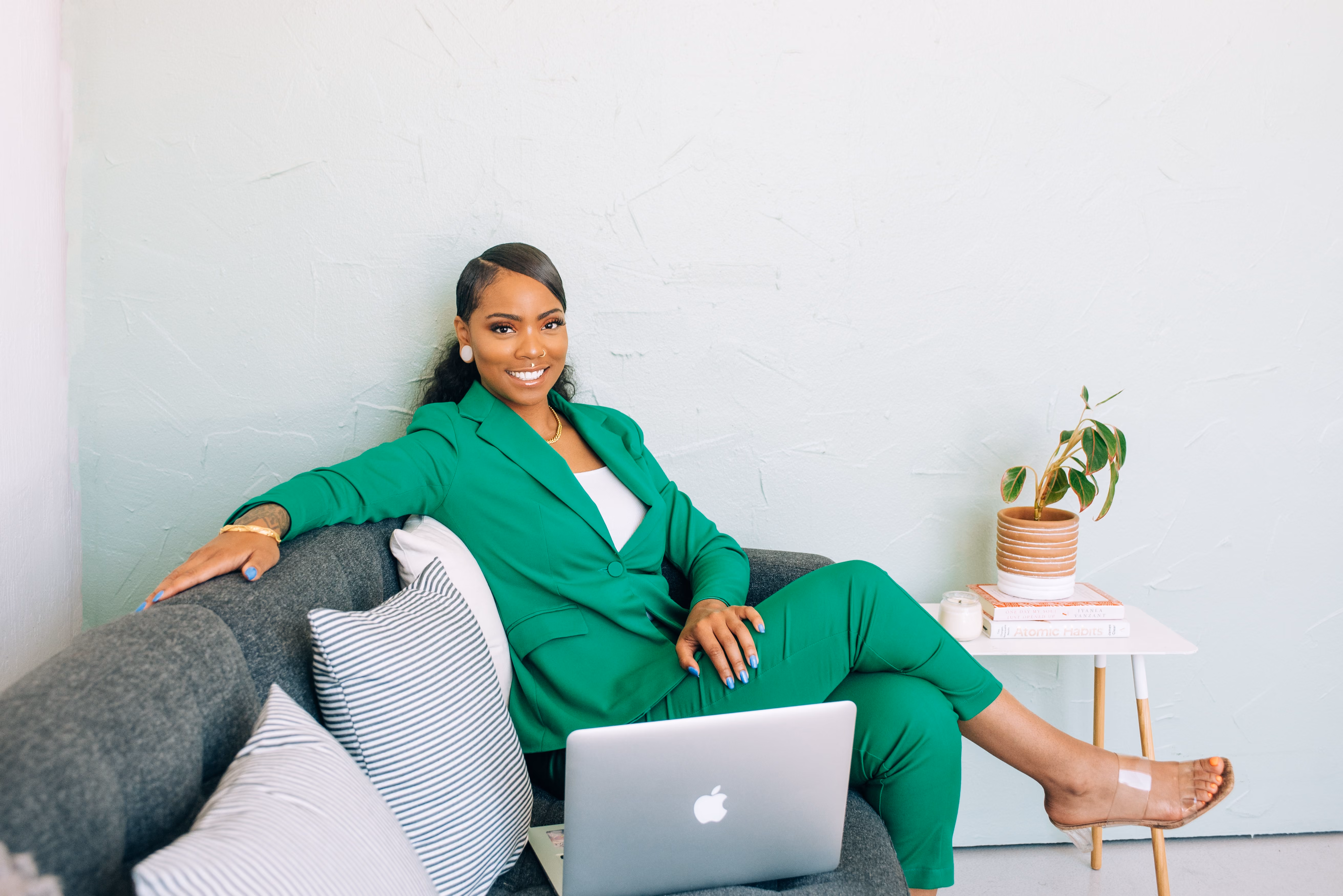 Inayah Safiyah, founder of Chrysallis Lab, landscape photo from her brand photoshoot, shown in the homepage photo gallery