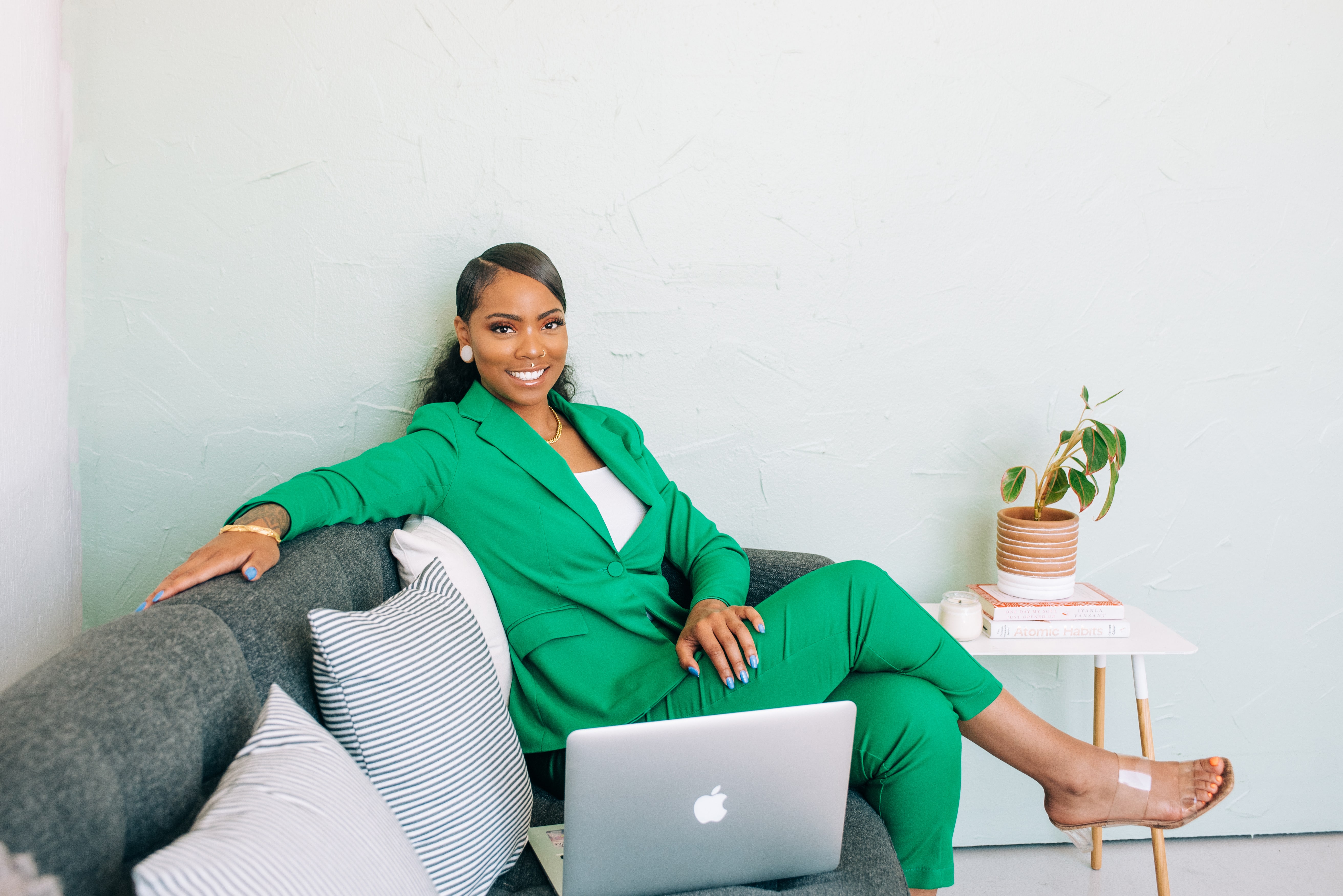 Inayah Safiyah, founder of Chrysallis Lab, landscape photo from her brand photoshoot, shown in the homepage photo gallery