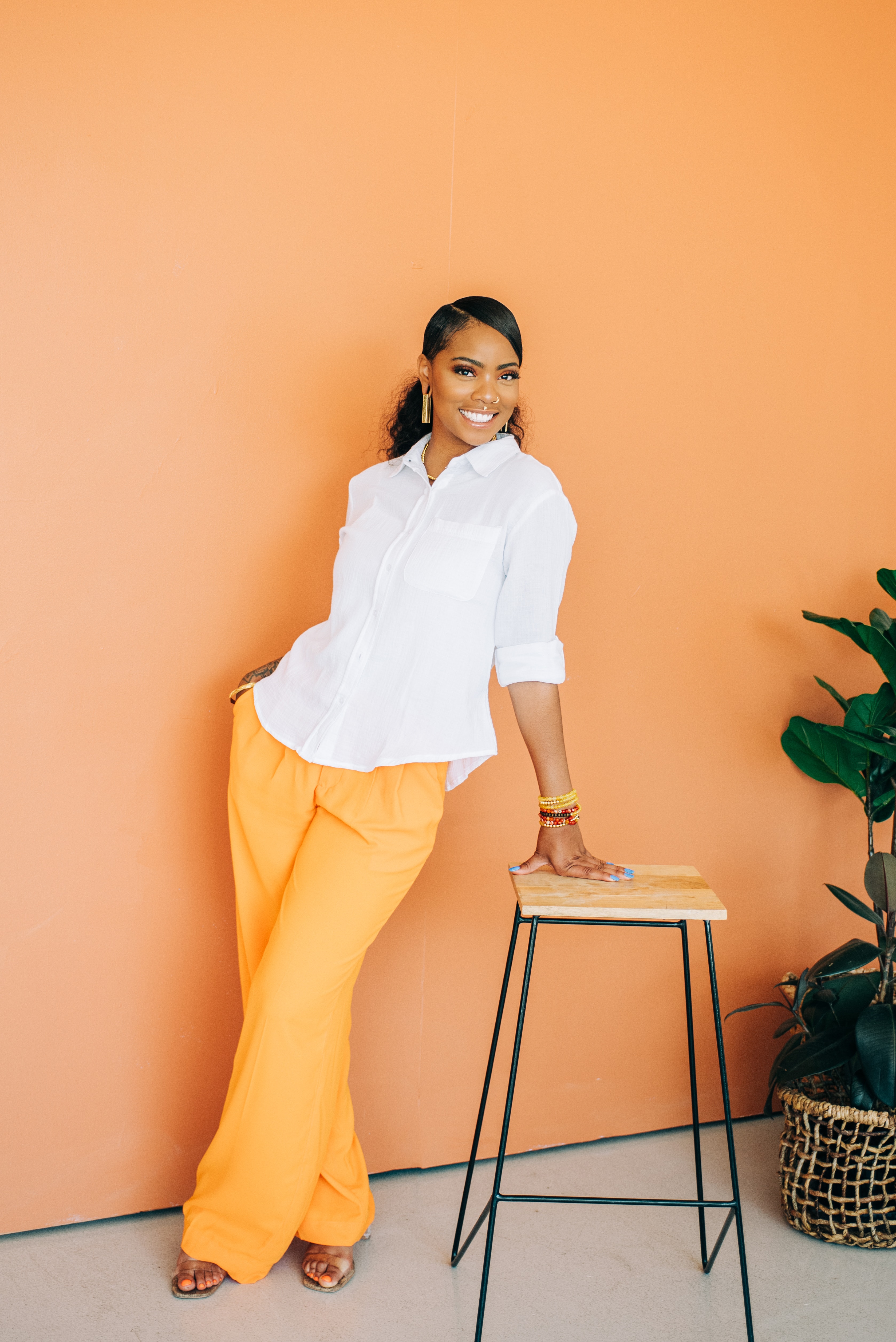 Inayah Safiyah, founder of Chrysallis Lab, portrait from her brand photoshoot, shown in the homepage photo gallery