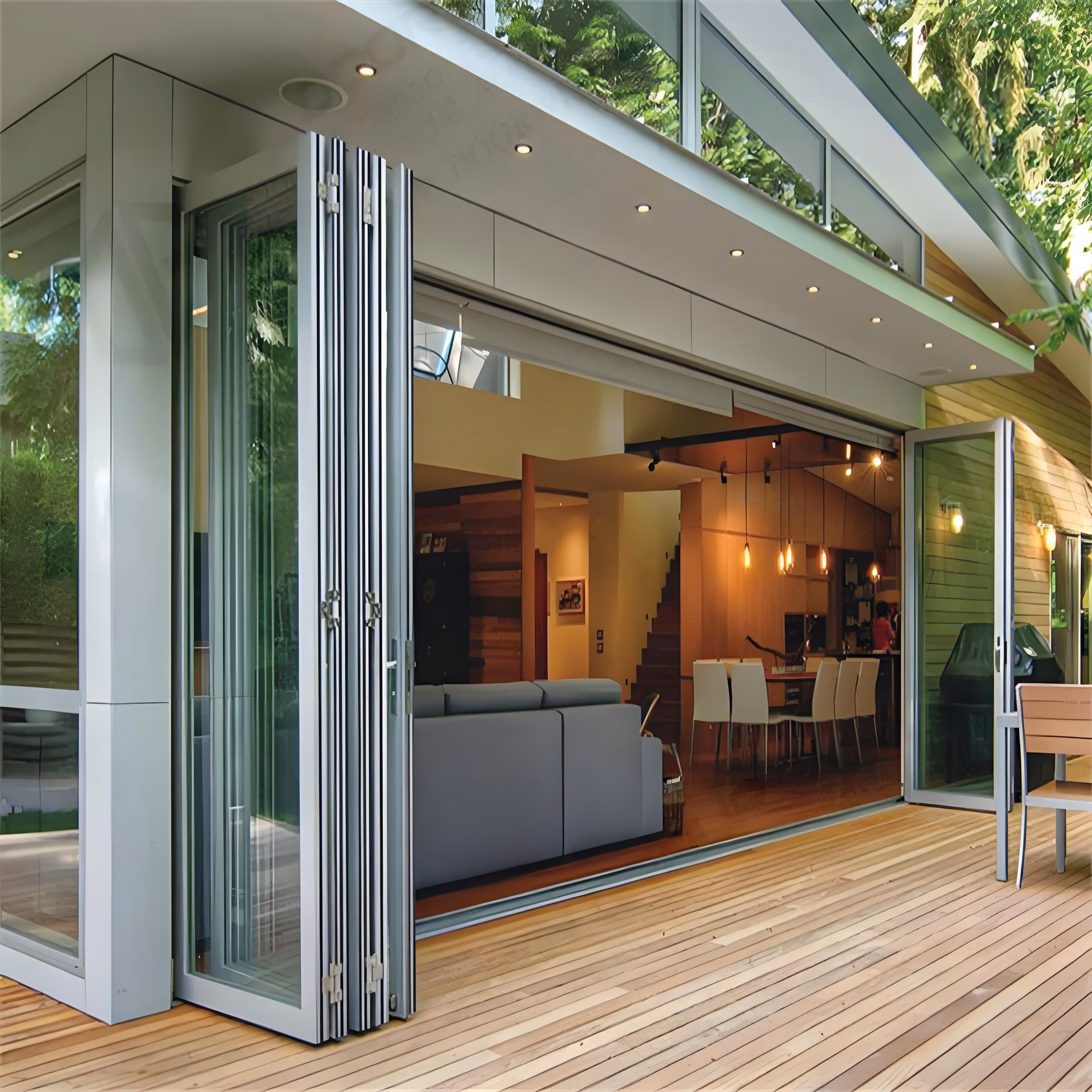 bifold doors on a home