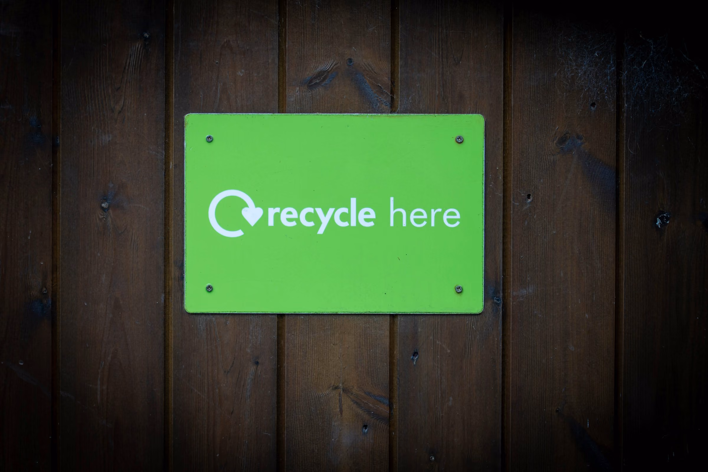 Recycling sign