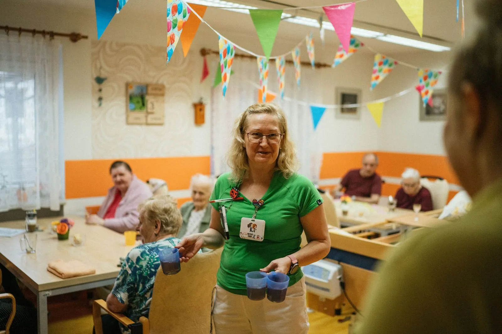 Charity worker supporting her community