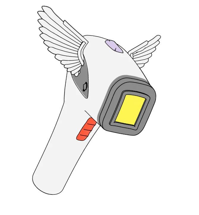 A laser as a drawing