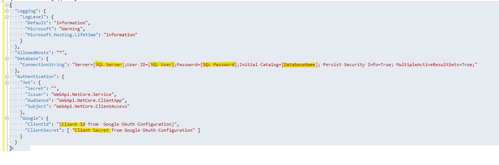 How to integrate Social Login in a Web API solution