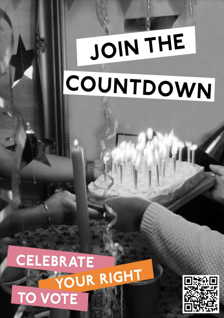 This is the Thumbnail for the Celebrate your right to vote, join the countdown  | Poster or Flyer | English item