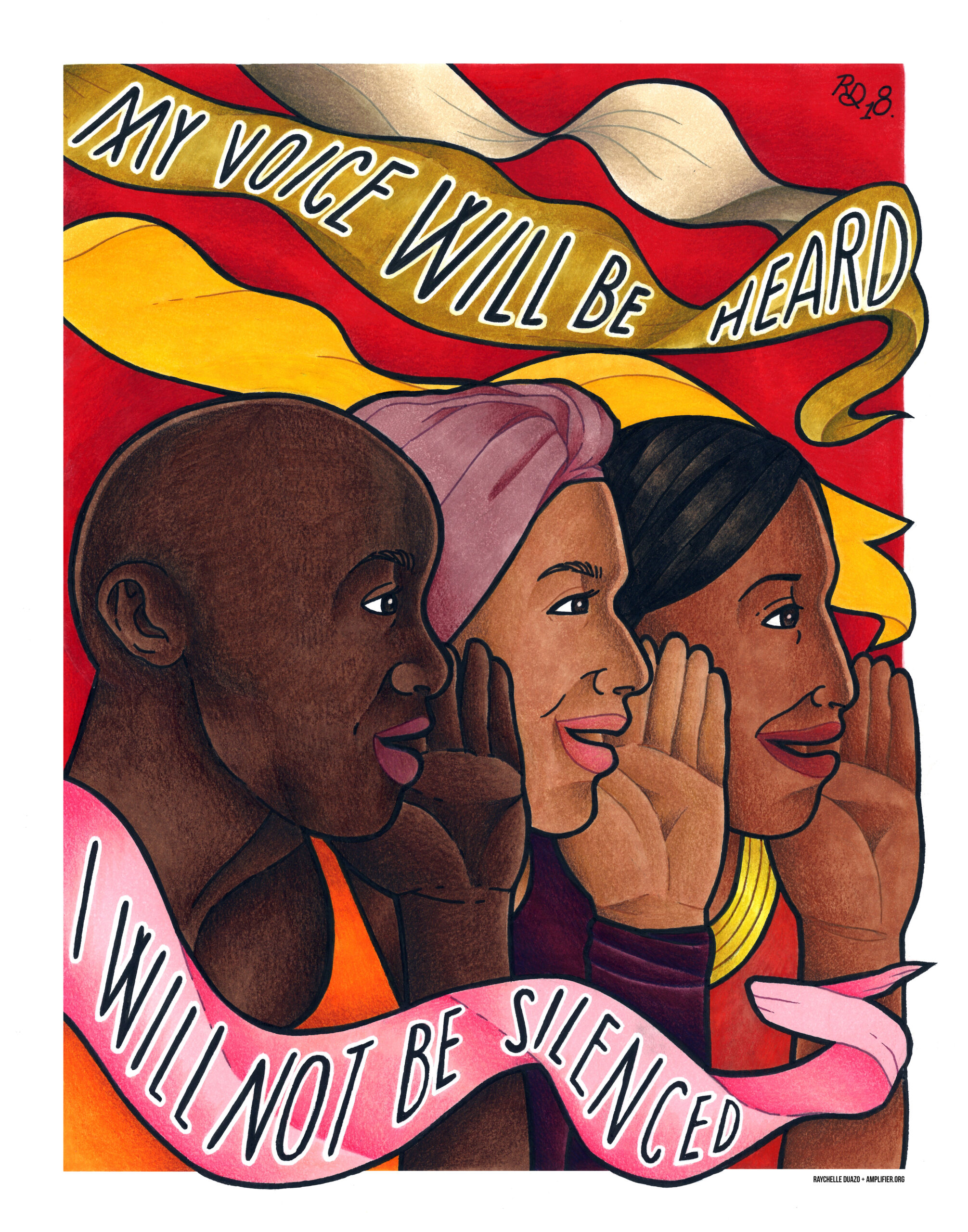 This is the Thumbnail for the My voice will be heard I will not be silenced poster item