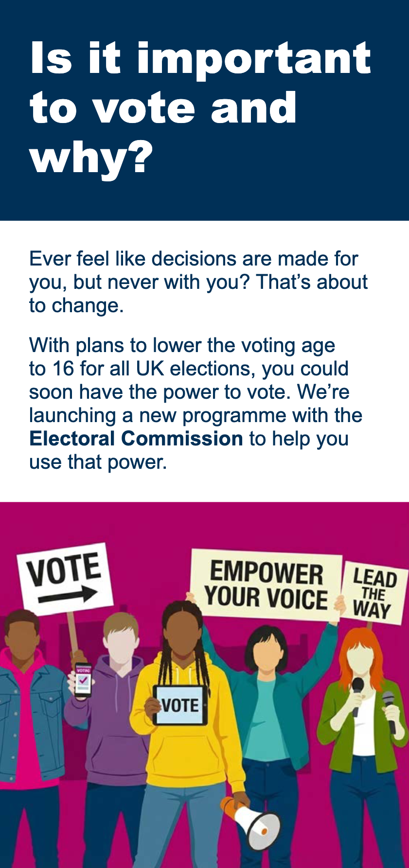 This is the Thumbnail for the The 60-second democracy challenge information for students item
