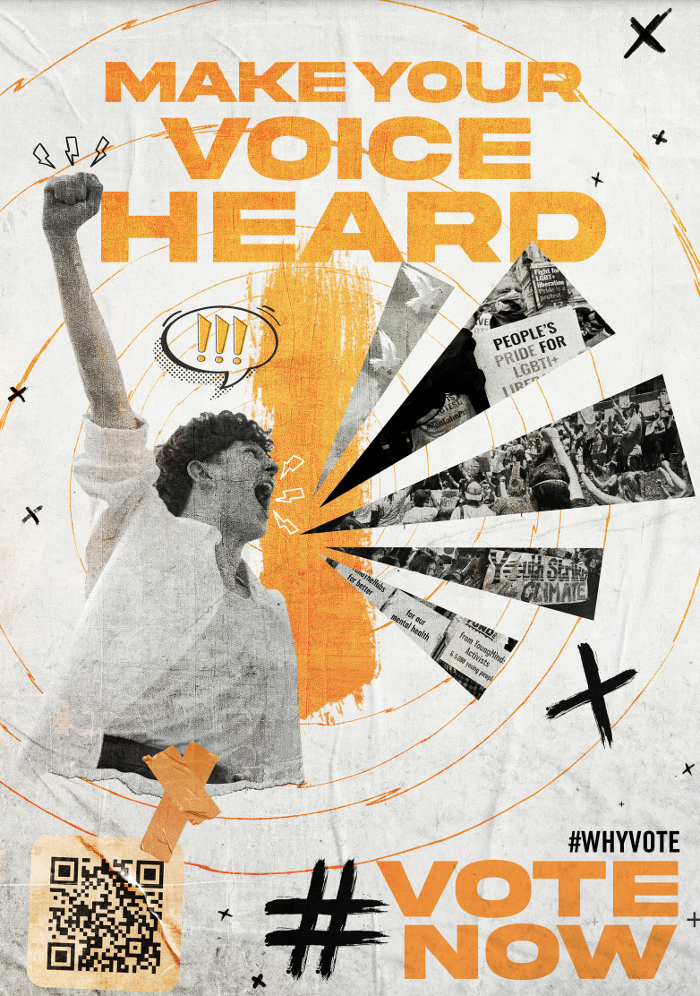 This is the Thumbnail for the Make your voice heard | Poster or Flyer | English item