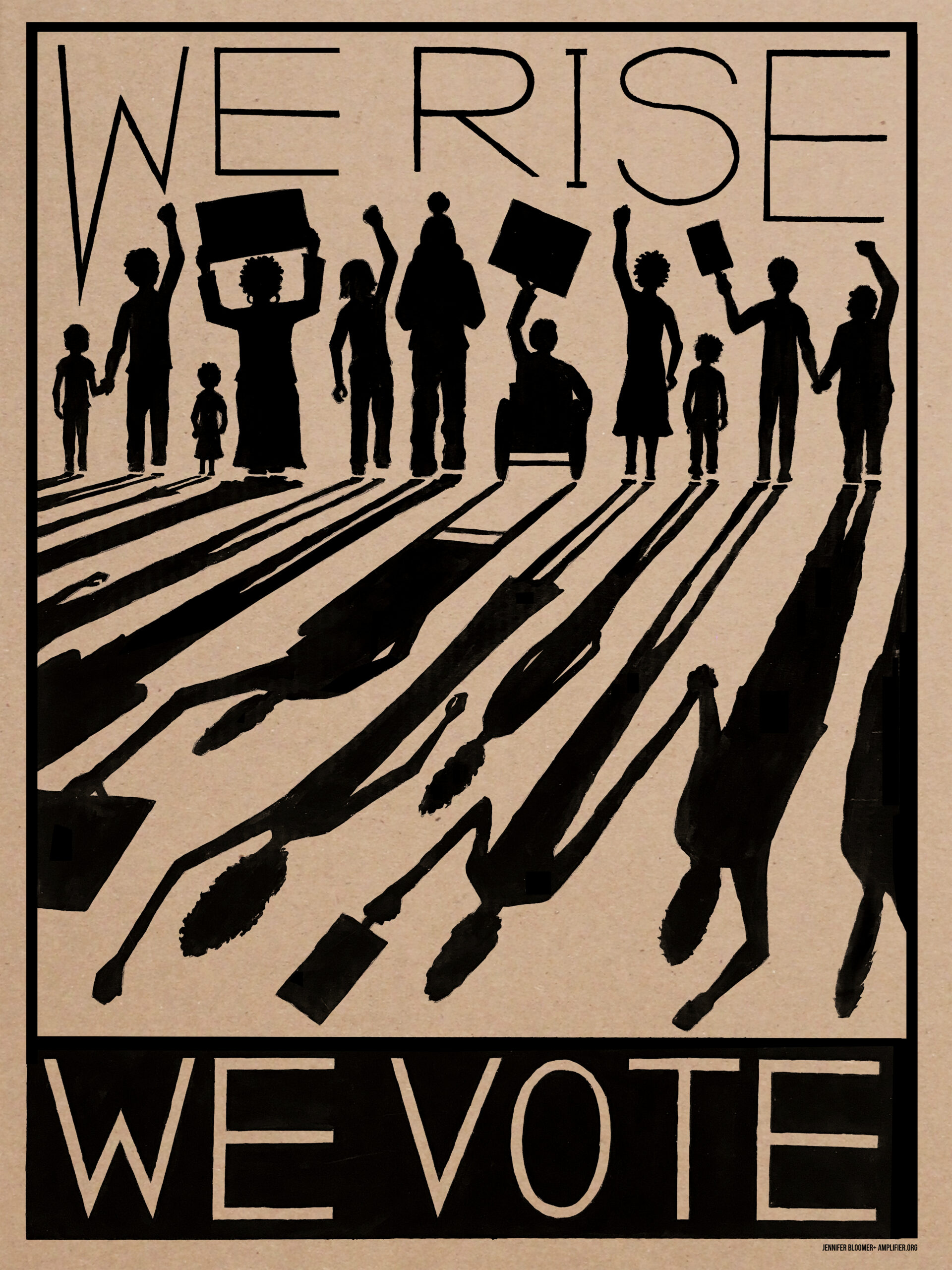 This is the Thumbnail for the We rise we vote poster item