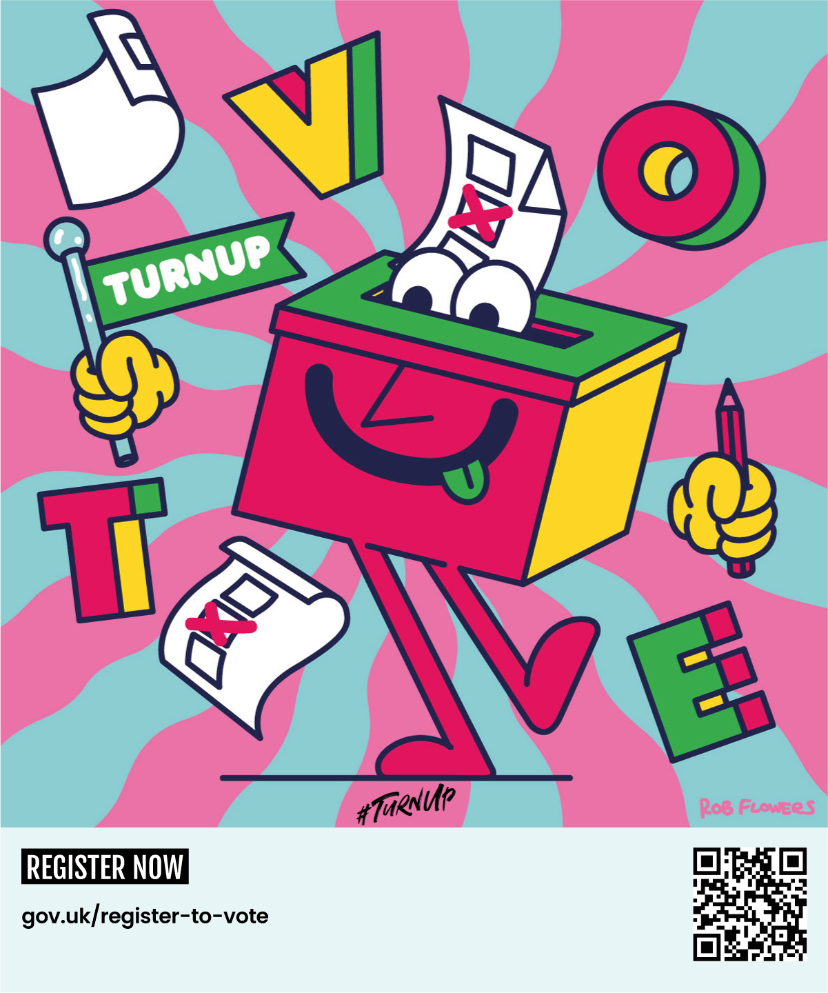 This is the Thumbnail for the #Turnup voting poster: Rob Flowers item
