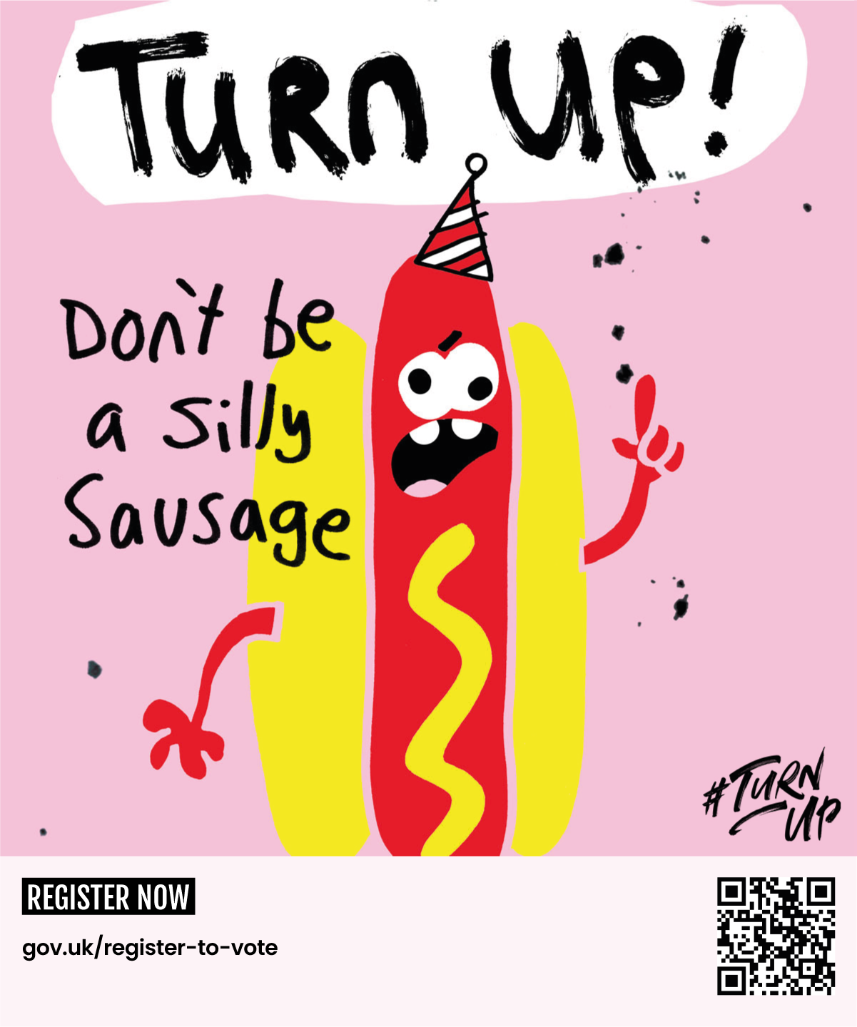 This is the Thumbnail for the #Turnup voting poster: Jon Burgerman item