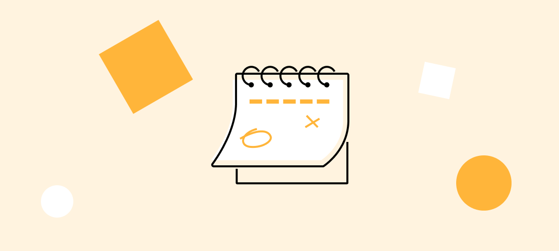 Training thumbnail: a stylised image of some training notes, including a pen and an eraser, in different shades of orange