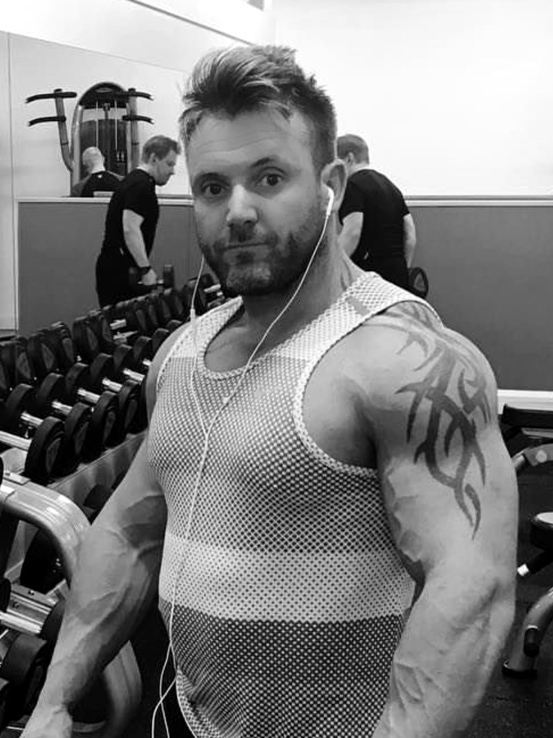 Scott McKay on the gym floor during the gym years