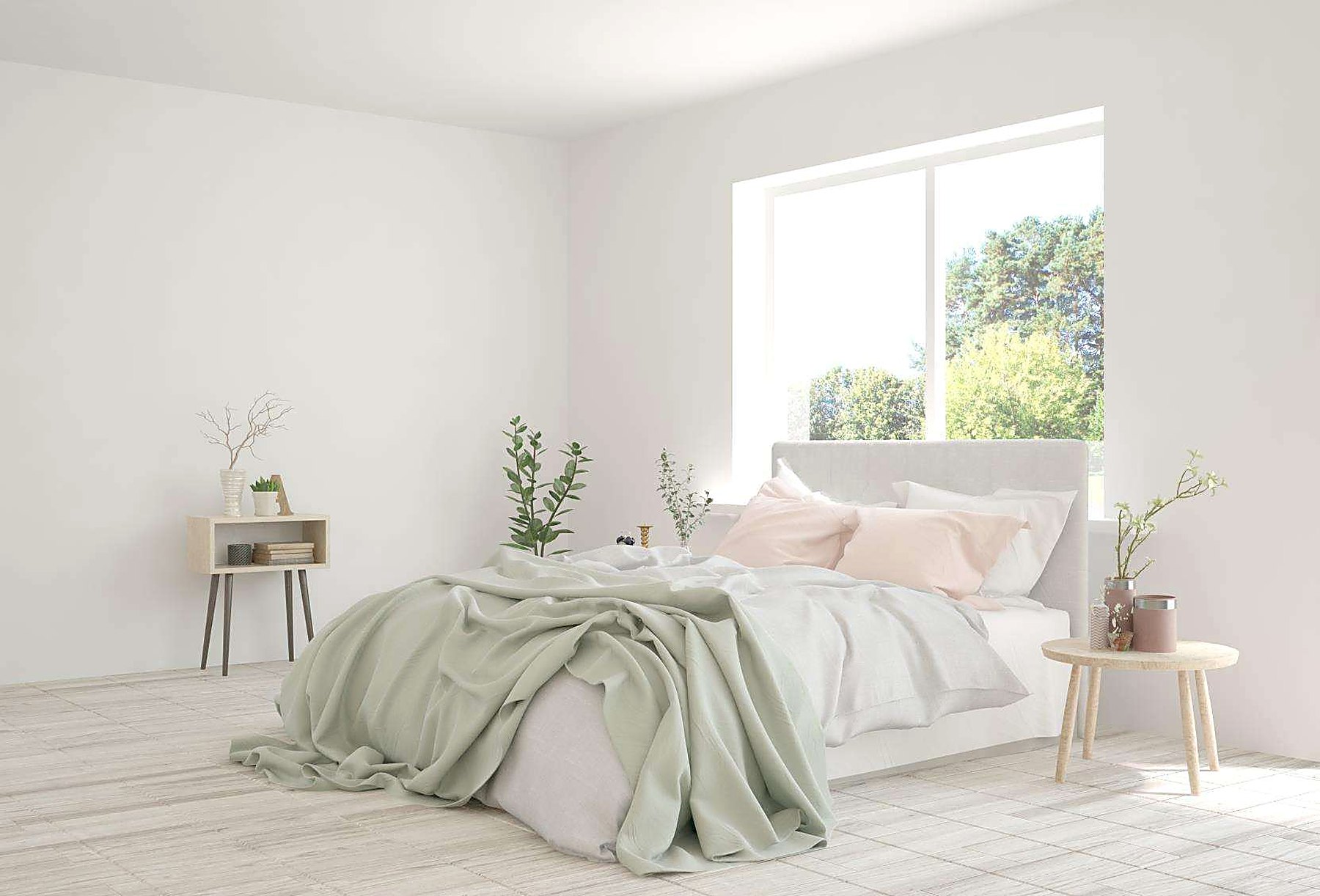 Innenrendering Schlafzimmer – Brunnenhof Zwickau