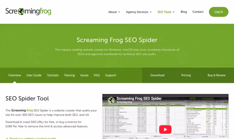 Screaming Frog SEO Spider
