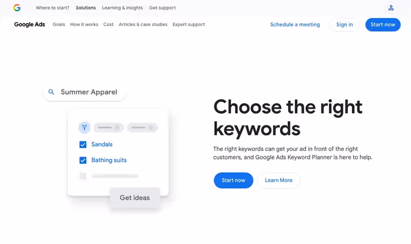 Google Keyword Planner