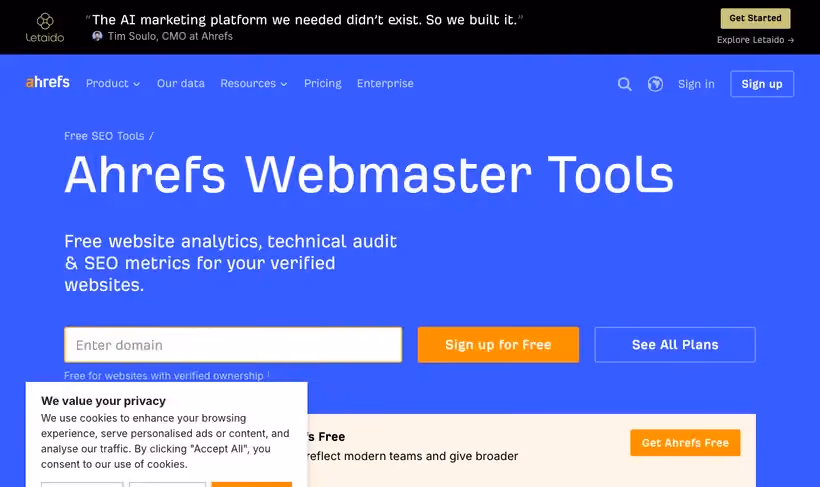 Ahrefs Free