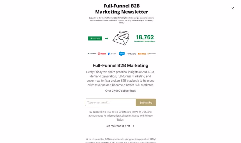 Full-Funnel B2B Marketing