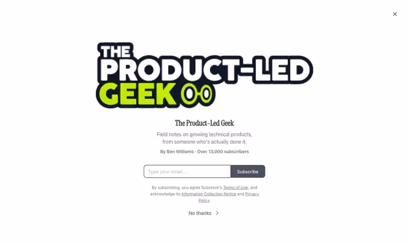 The Product-Led Geek