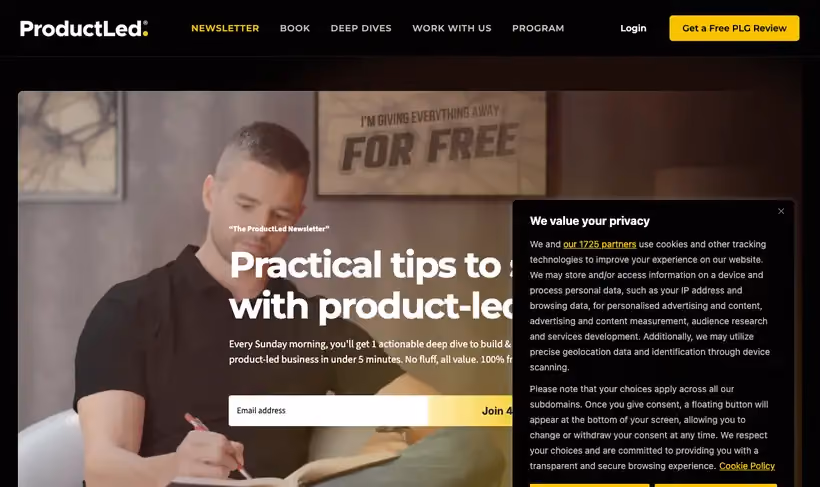 The ProductLed Newsletter