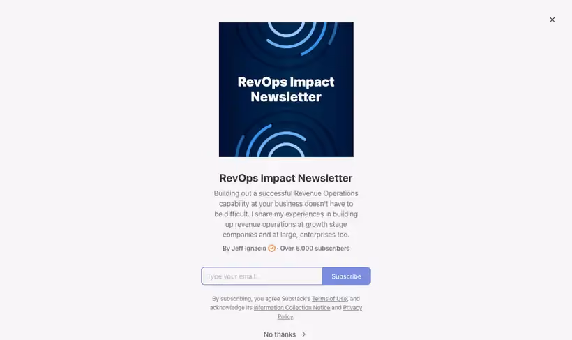 RevOps Impact Newsletter