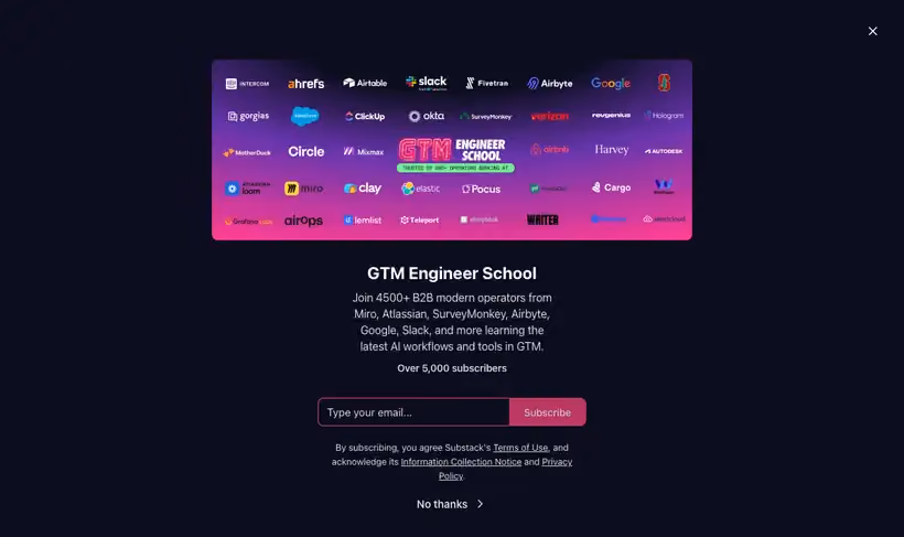 GTM Engineer School