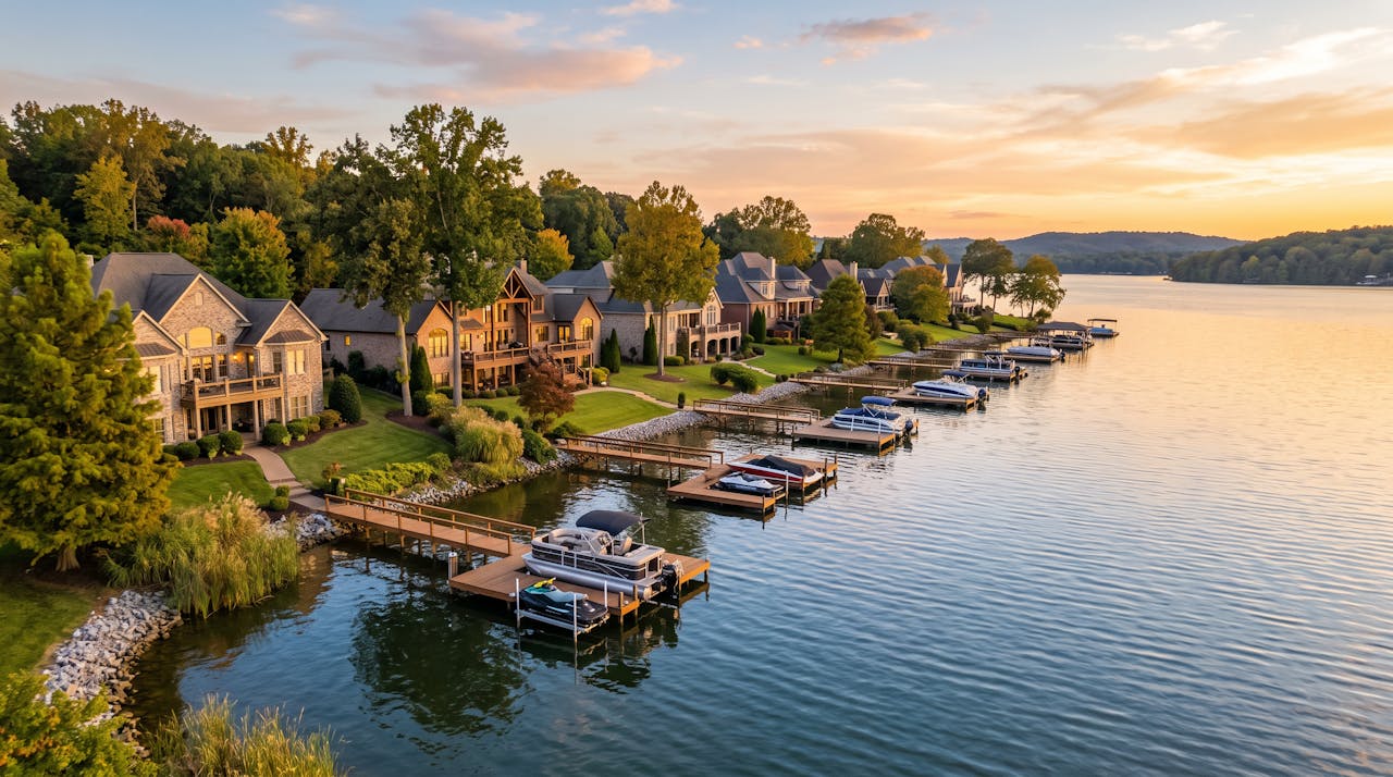 Old Hickory Lake waterfront in Hendersonville