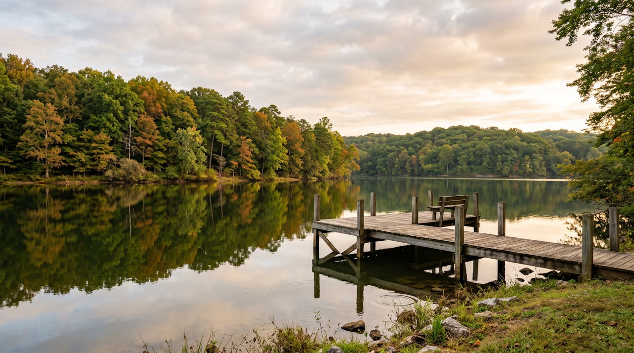 Lakeside scene near Mount Juliet Tennessee