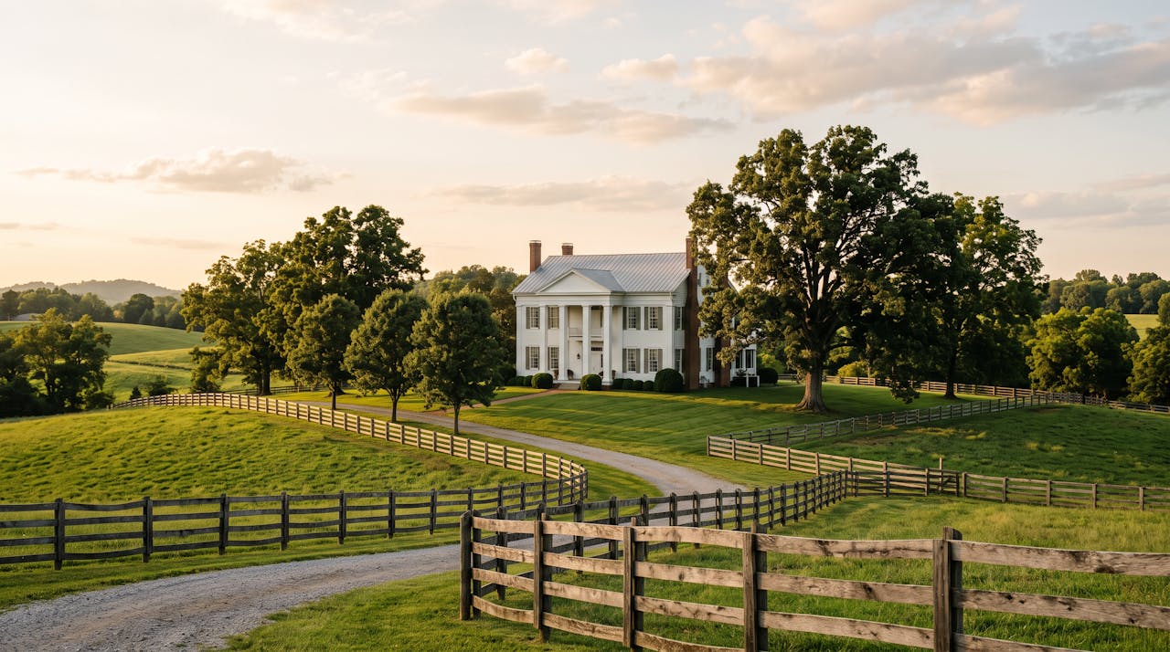 Rolling Tennessee farmland near Spring Hill