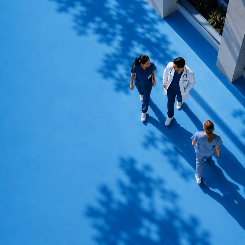 Doctors talking each other
