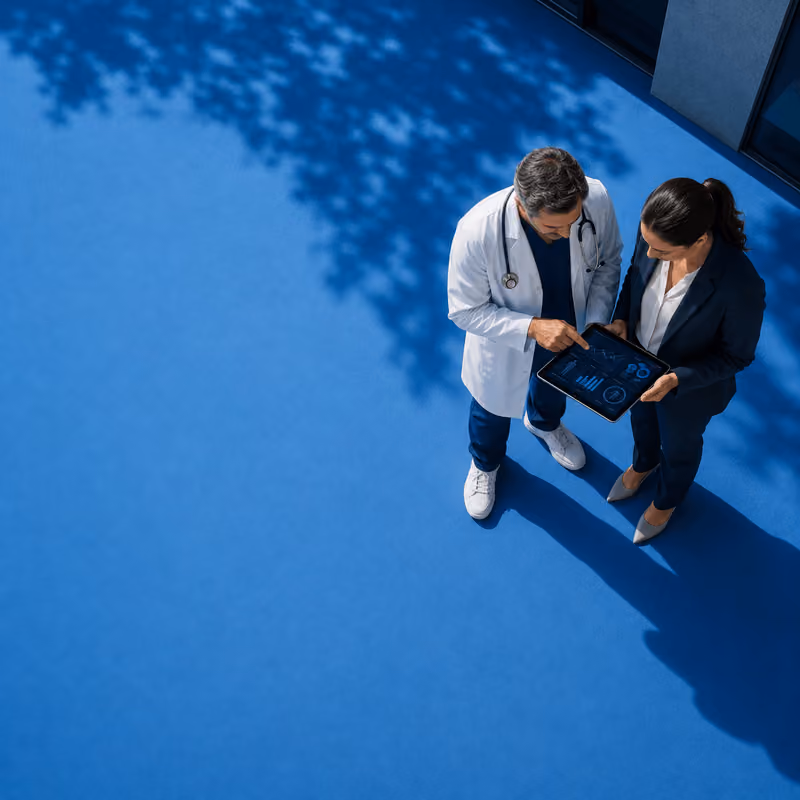 Doctors talking each other