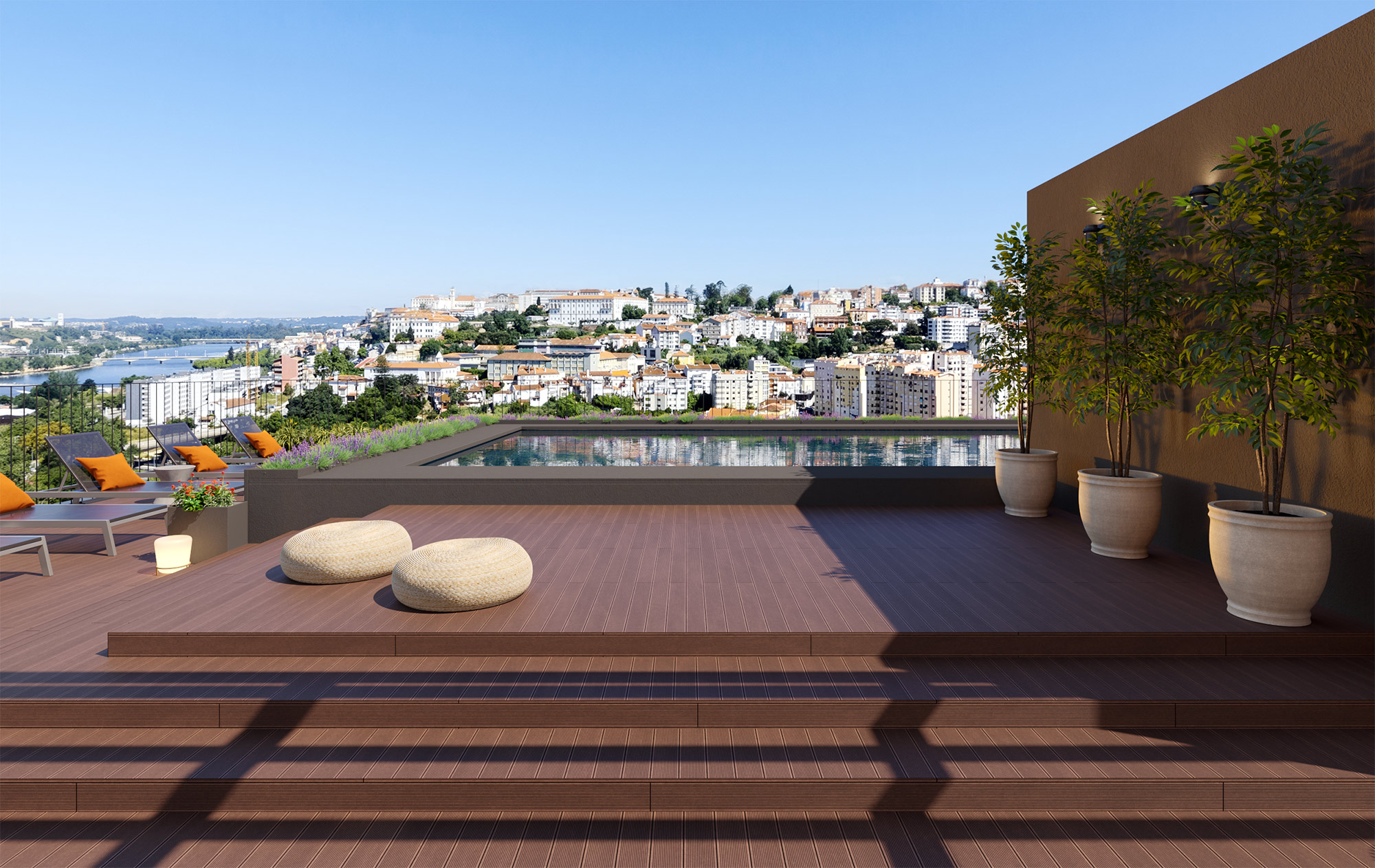 Interior contemporâneo do Áurea Residences