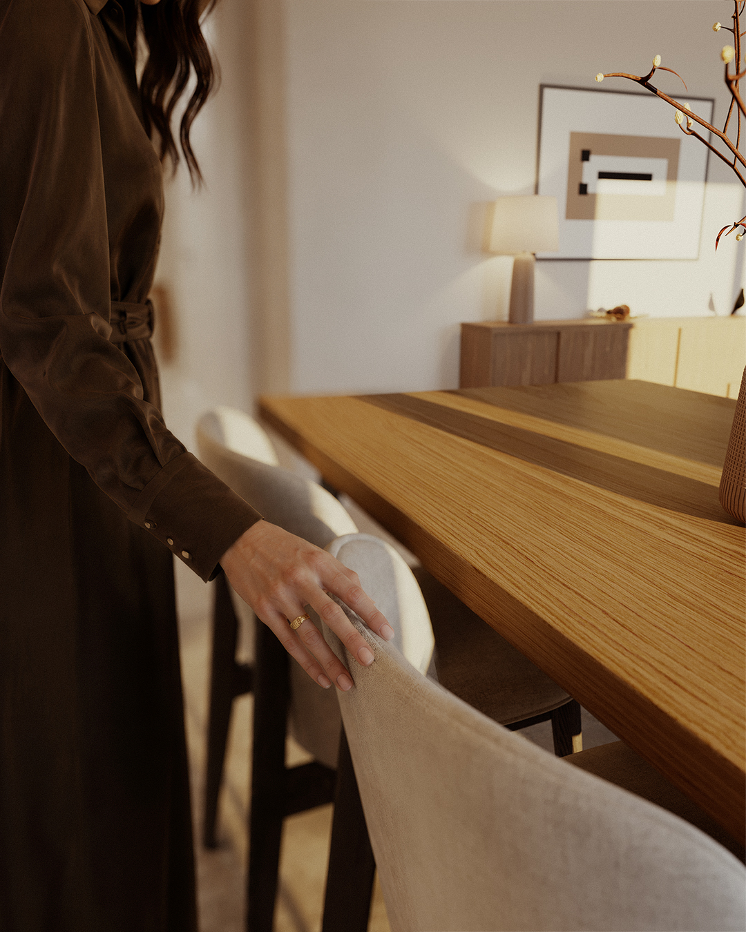 Interior contemporâneo do Áurea Residences