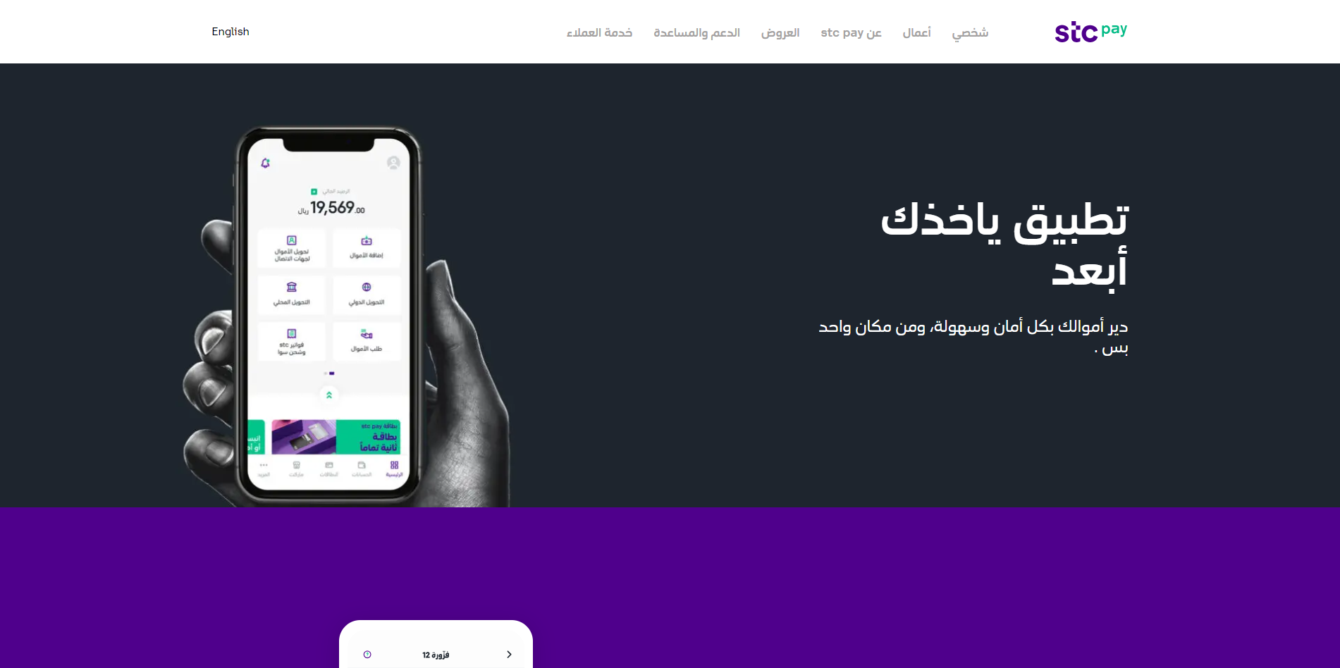 مثال لصفحة هبوط إحترافية - اس تي سي بي