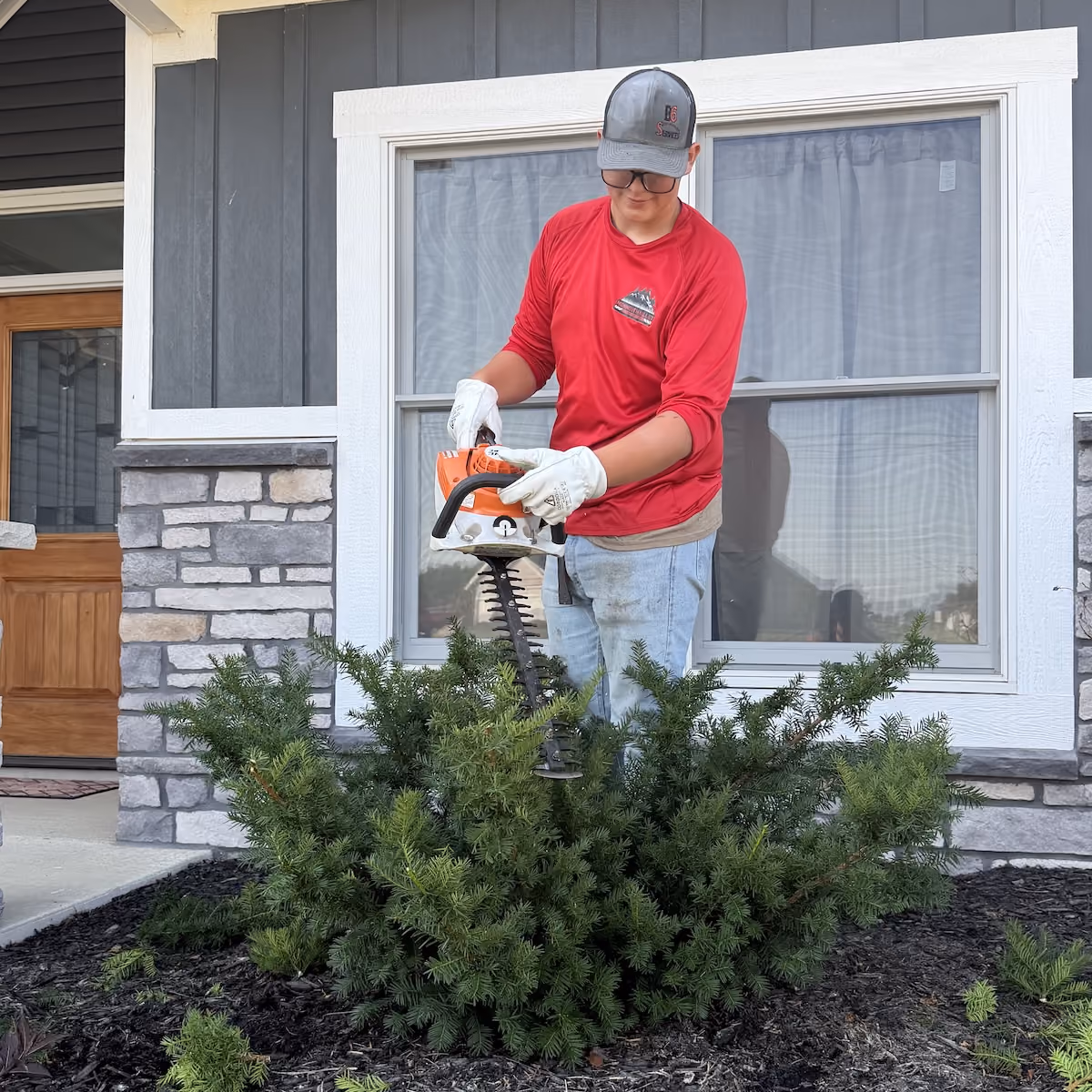 shrub pruning and landscape maintenance | Monmouth Valley Lawn and Landscaping