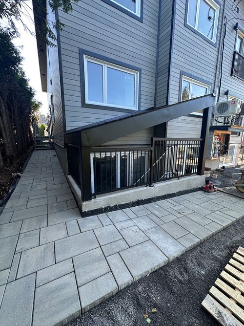 Completed exterior walkway and entrance project by Veinard Developments