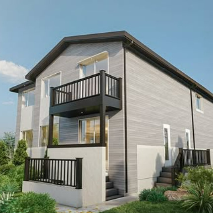 Exterior rendering of a residential development by Veinard Developments