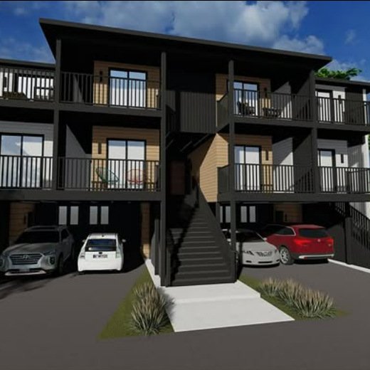 Multi-unit residential development rendering by Veinard Developments